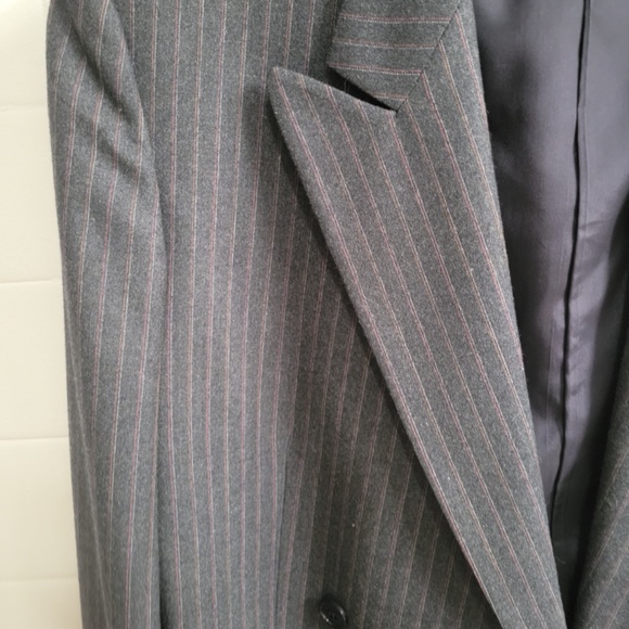 Classic Charcoal Grey Pinstripe Blazer - Picture 2 of 3